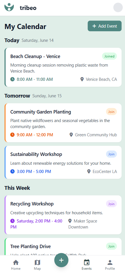 events page